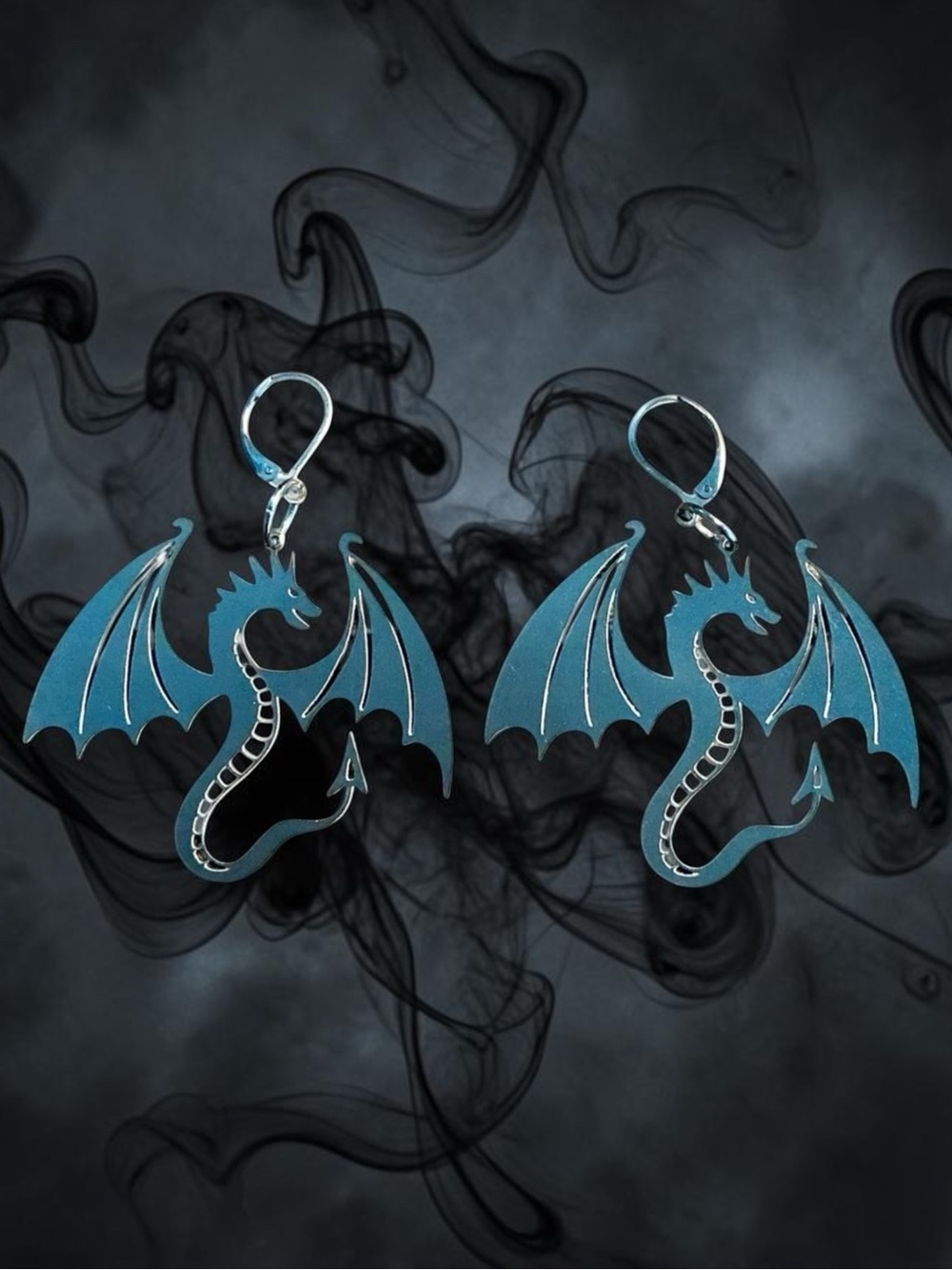 🆕 Dragon Laser Cut Earrings-Stainless Steel